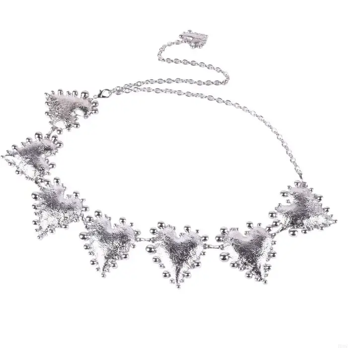 Ceinture chaîne bijoux taille avec Accent cœur, conception en métal réglable pour l'accent taille robe le