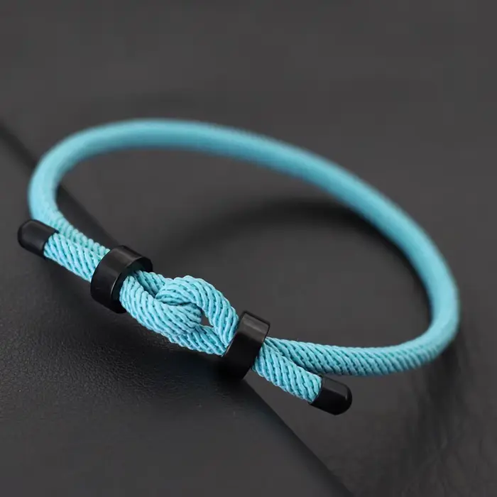 Bracelet Unique pour hommes, avec boucle en acier inoxydable, fabriqué à la main, réglable de qualité A, chaîne de 4mm, accessoires quotidiens décontractés, nouvelle collection
