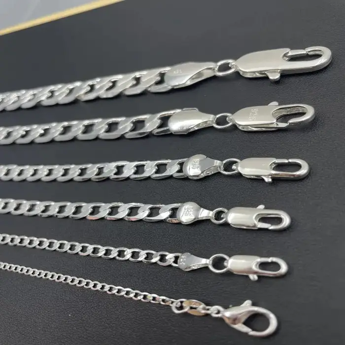 Collier en argent Sterling 925 pour hommes et femmes