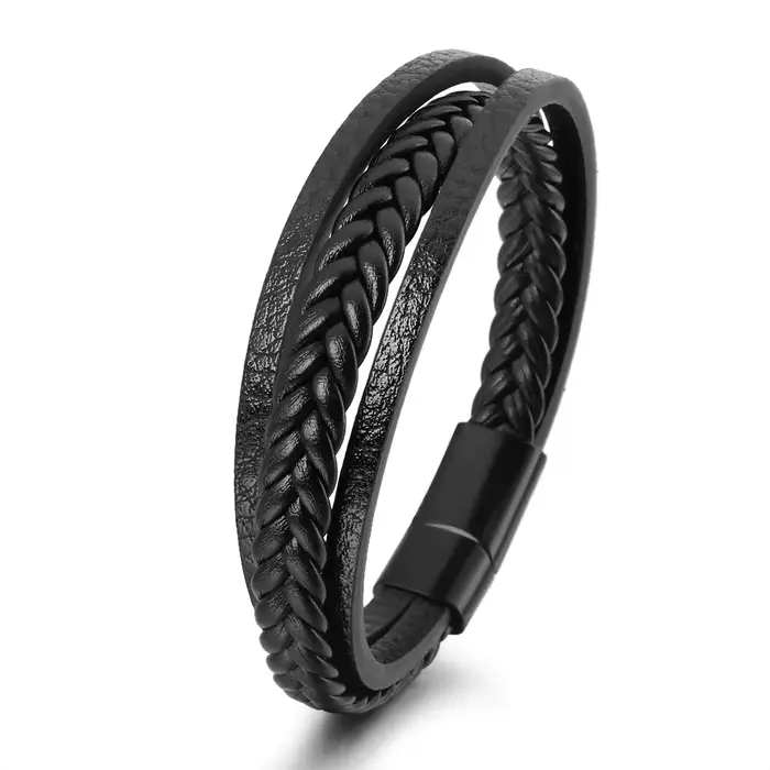Bracelets en cuir tendance pour hommes