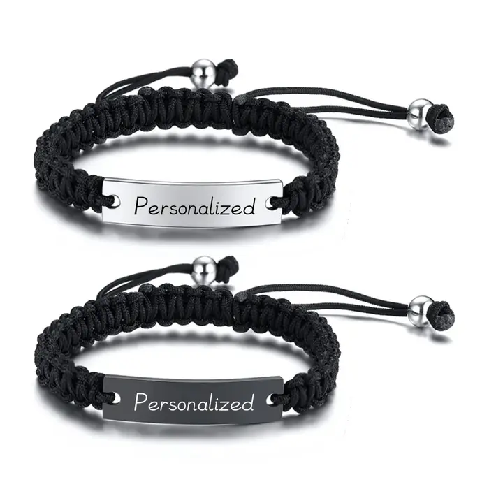 Bracelets tressés faits à la main pour hommes et femmes