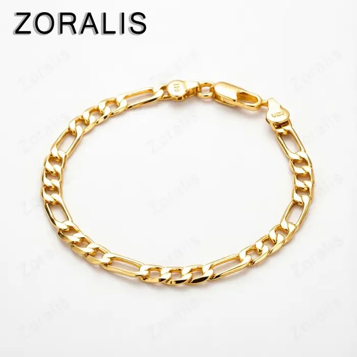 Bracelet en or 18 carats chaîne géométrique classique pour hommes et femmes bijou de mariage élégant soirée occasionnels