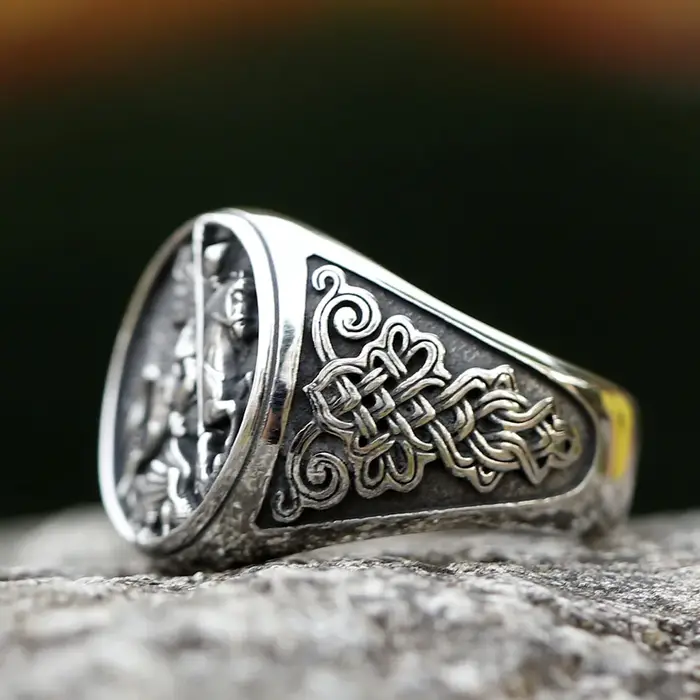Bague en acier inoxydable 316L pour hommes, design spécial, chevalier, chic et fantaisie, bijoux d'Halloween, alliance de mariage, occassionnelle et élégante