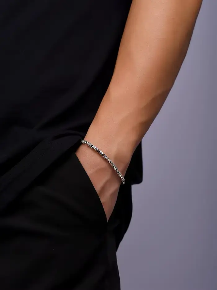 Nouveau Bracelet Homme Vajra en Argent Thaïlandais 925