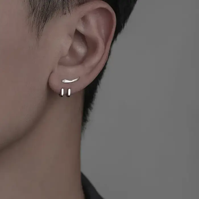 Boucles d'oreilles Punk Vintage pour hommes