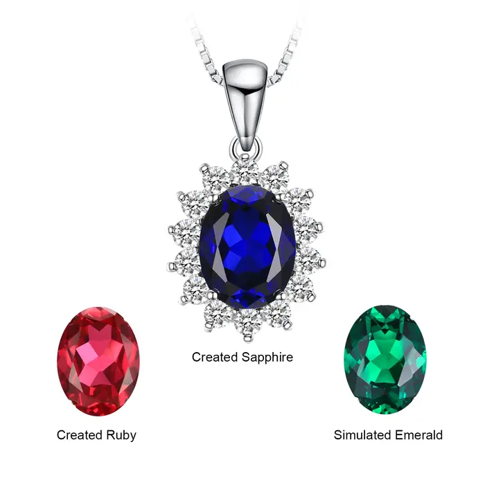 Collier avec pendentif princesse Diana