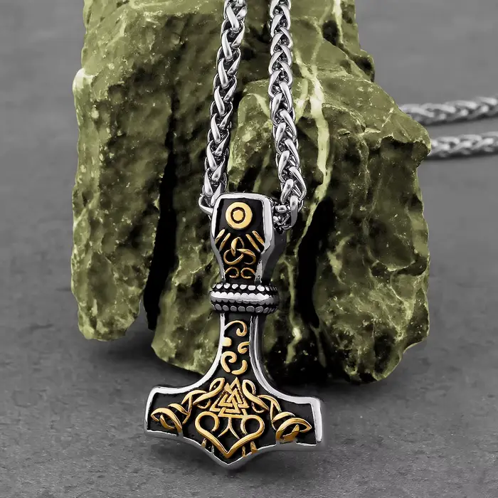Collier en acier inoxydable pour hommes