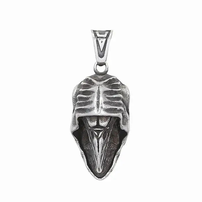 Collier vintage en acier inoxydable 316L avec pendentif crâne de corbeau Odin pour hommes et femmes occasions spéciales bijou mode animal amulet
