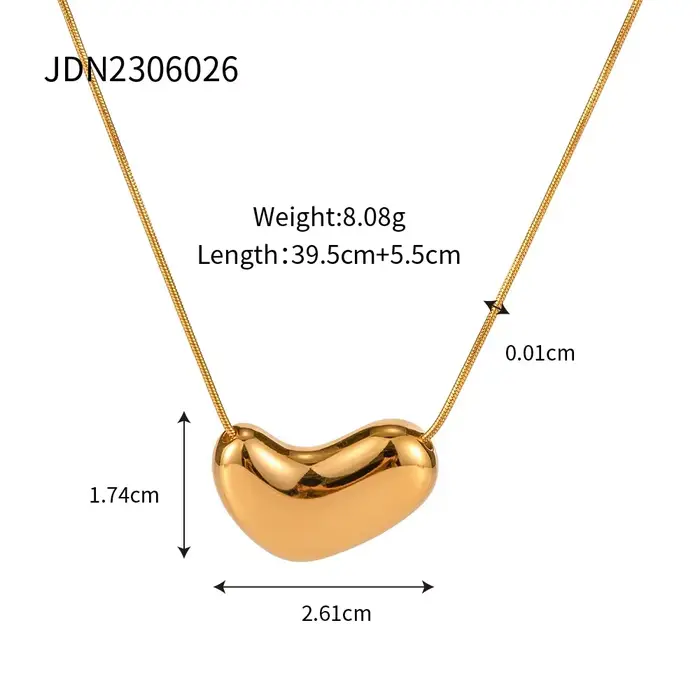 Collier pendentif métallique géométrique à une couche pour fille et femme, bijoux modernes, design d
