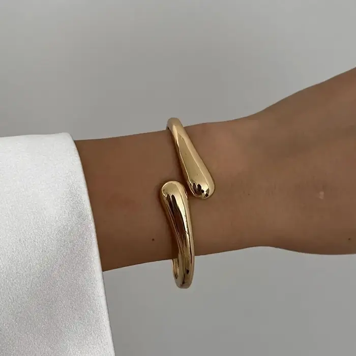 3 Styles Vintage Hip Hop métal manchette bracelets Punk or argent couleur géométrique printemps