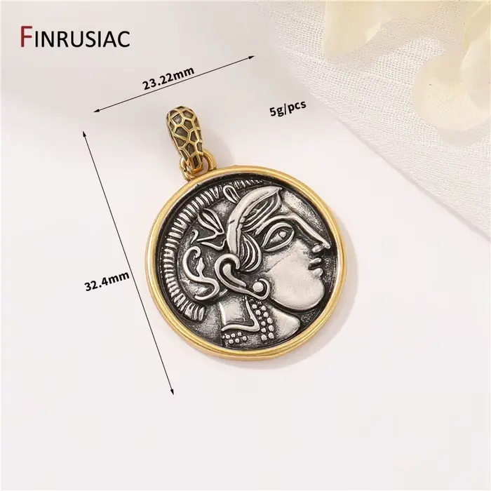 Breloques en bronze antique pour la déesse 202 éna, pendentif pour collier à faire soi-même, accessoire de bijoux, fourniture exécutive, haute qualité, or plaqué 14K, cuivre de haute qualité, variété de couleurs, pour occasions spéciales et cadeaux personnalisés