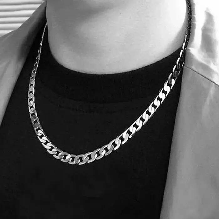 Collier en argent regardé 925 pour hommes et femmes