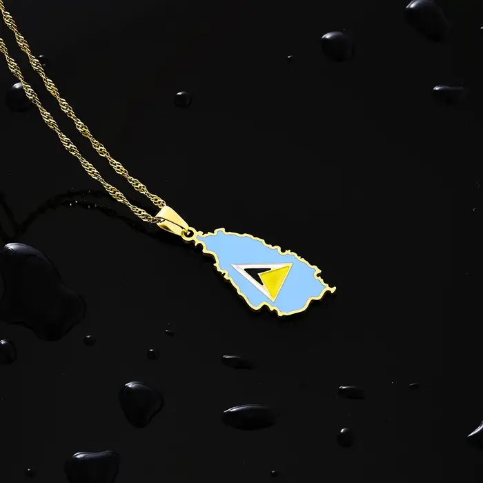 Collier pendentif en acier inoxydable pour hommes et femmes