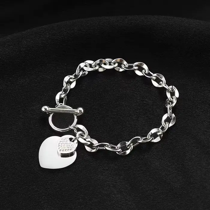 EILIECK 316L acier inoxydable couleur or étoile de mer lune étoile bracelet à breloques pour les femmes nouvelle chaîne de poignet à la mode bijoux cadeau fête