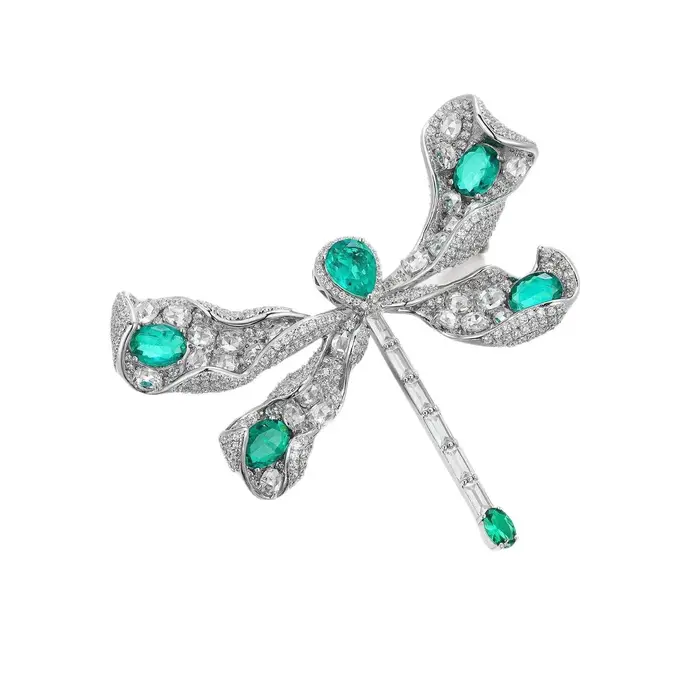 Wuiha 925 argent Sterling laboratoire saphir émeraude rubis haute teneur en carbone diamant pierres précieuses Corsage