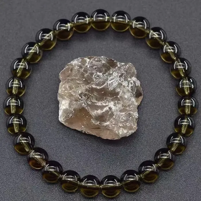 Bracelet Reiki Bleu ATen Perle pour Homme et Femme, Pierre Naturelle, Sang, Surpoids, Éthiculé, Pass