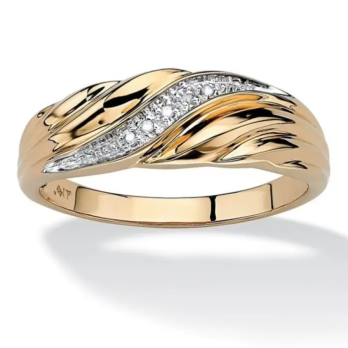 Bague de fiançailles élégante en argent sterling 925 avec zirconium blanc pour homme et femme occasions spéciales comme Saint-Valentin engagement mariage