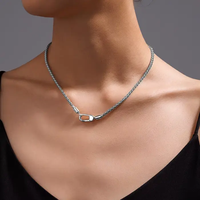 2025 Original collier innovant 925 en argent Sterling fermoir à ressort collier pop-corn Simple mode femmes collier cadeau de vacances