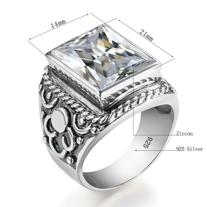 Rings for Men, 925 Sterling Silver