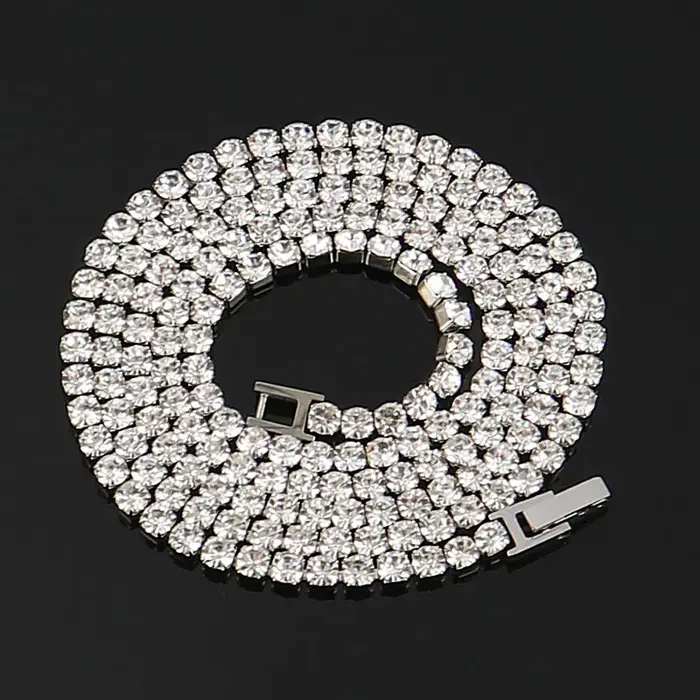 Collier chaîne de Tennis en acier inoxydable 316L