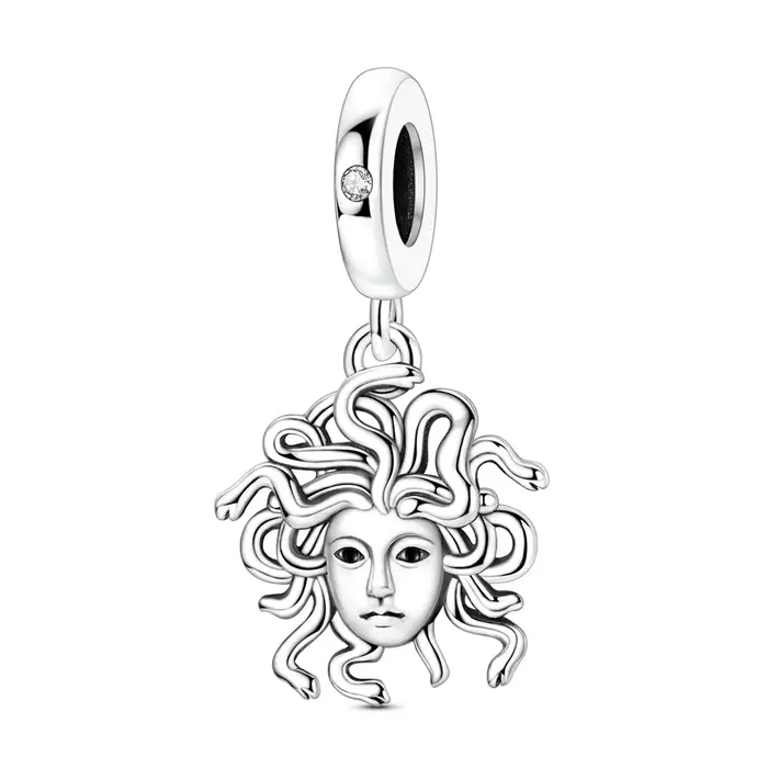 Breloque Medusa en argent sterling 925