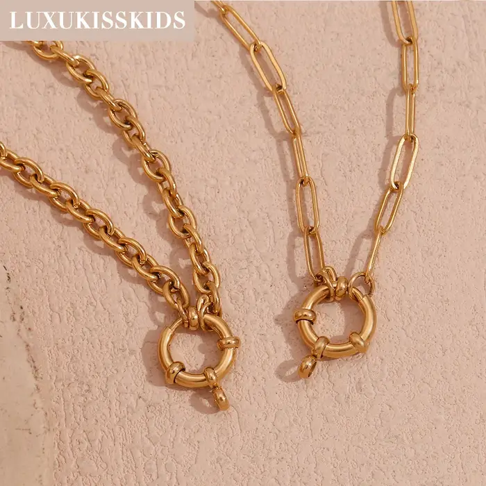 Collier fermoir marin en acier inoxydable