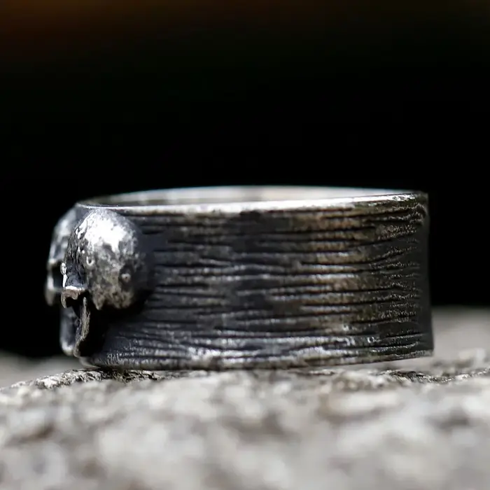 Bague en acier inoxydable 316L pour hommes