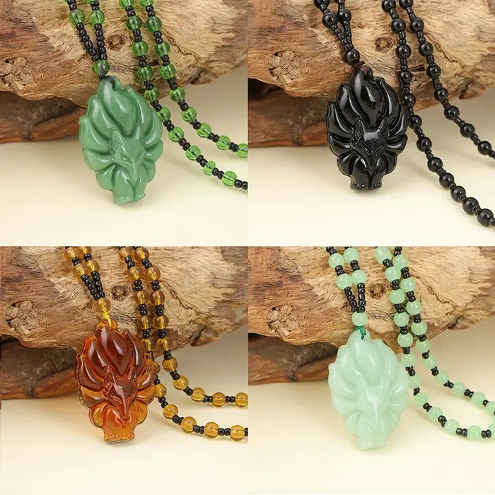 Collier pendentif renard pour homme et femme