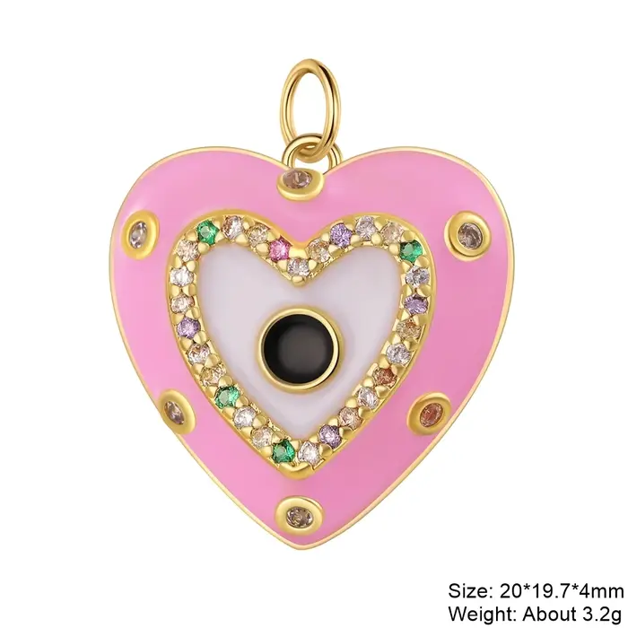 Juya-Pendentif en émail plaqué or 18 carats