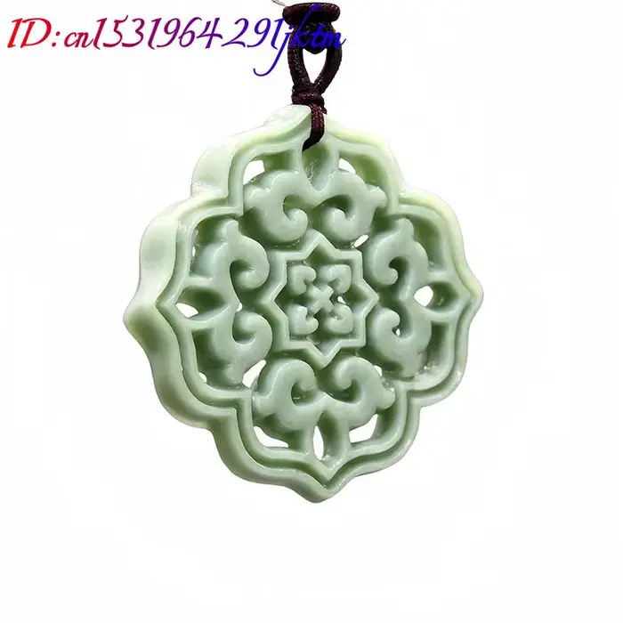 Collier pendentif fleur sculpté pour hommes et femmes