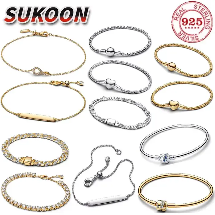 Bracelet en argent sterling 925% de luxe