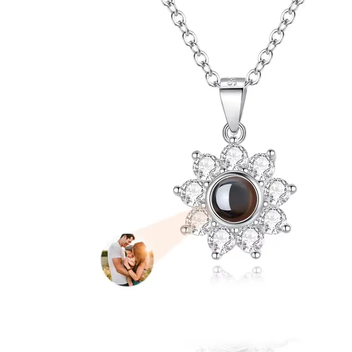 Collier coeur personnalisé avec photo à l'intérieur