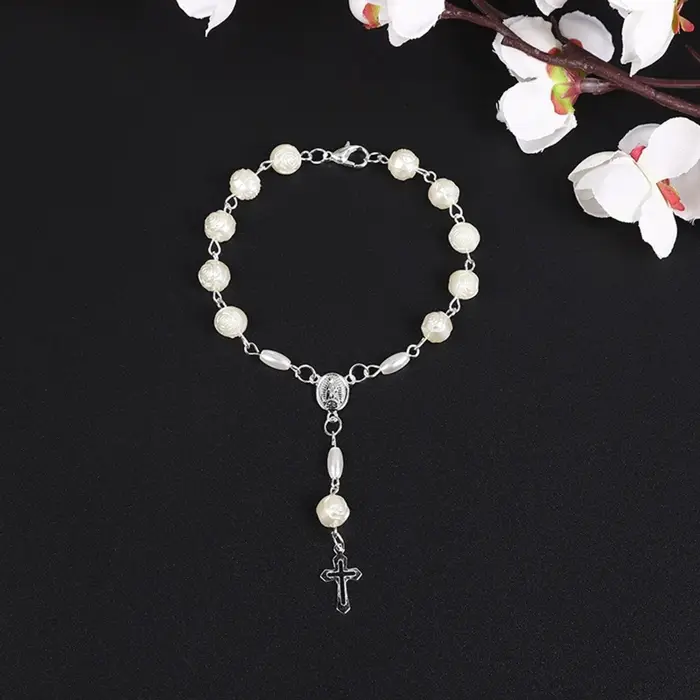 Bracelet chapelet en perles
