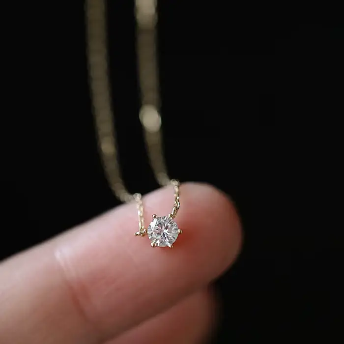 Collier en argent Sterling 925 plaqué or 14 carats