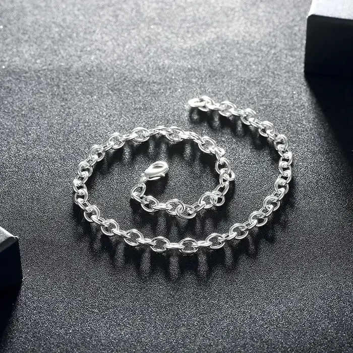 Collier en argent Sterling 925 pour hommes et femmes