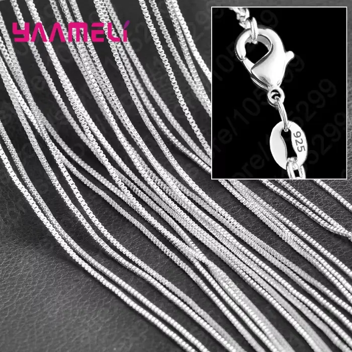 Chaîne à maillons en argent Sterling 925 pur