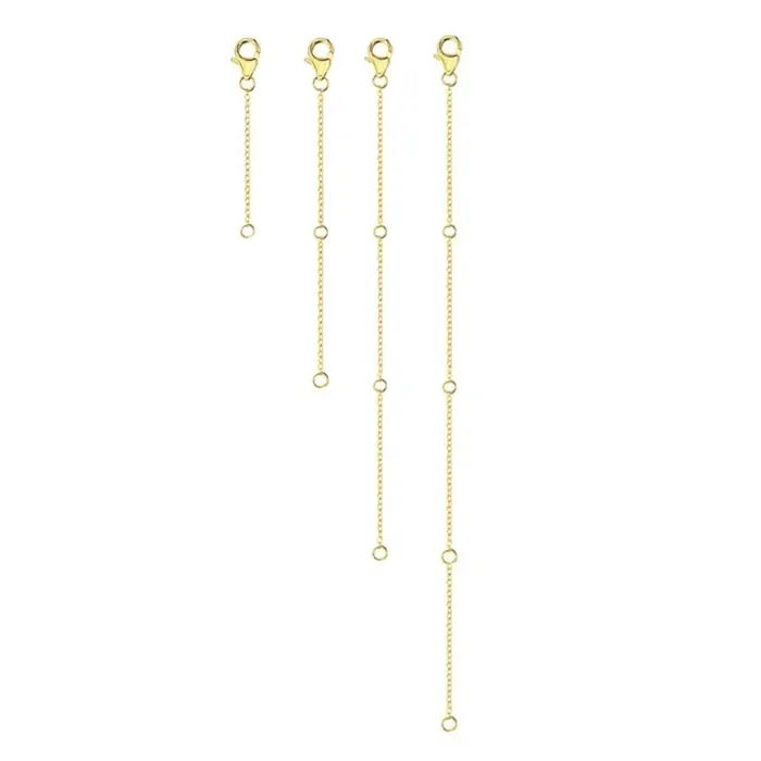 Chaîne d'extension en alliage pour bijoux personnalisation et adaptation de longueur pour femmes occasions spéciales