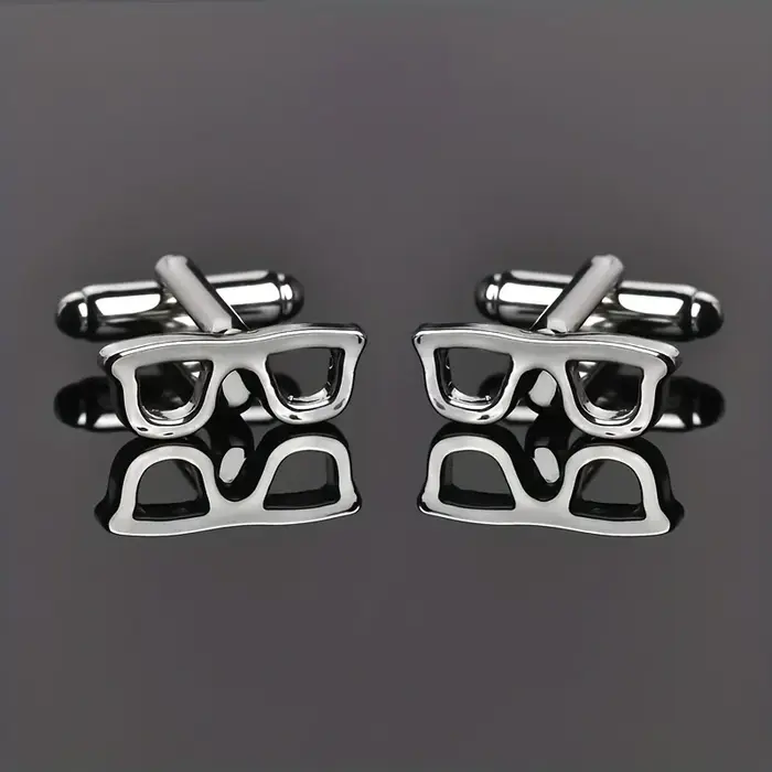 Lèvent de manchette de lunettes créatifs pour hommes, bouton de monture de lunettes, bijoux de mode,