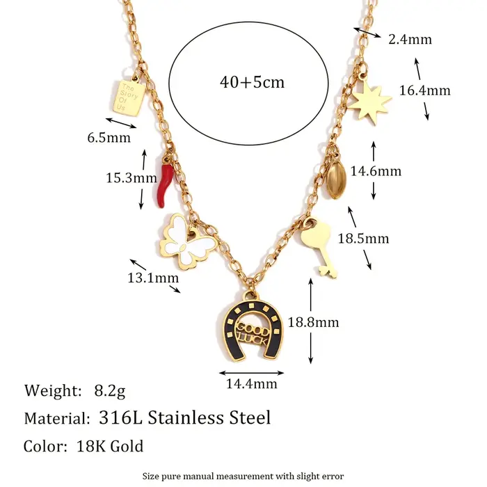 E.B.belle – collier avec pendentif populaire Hip-Hop européen et américain, en acier inoxydable 316L