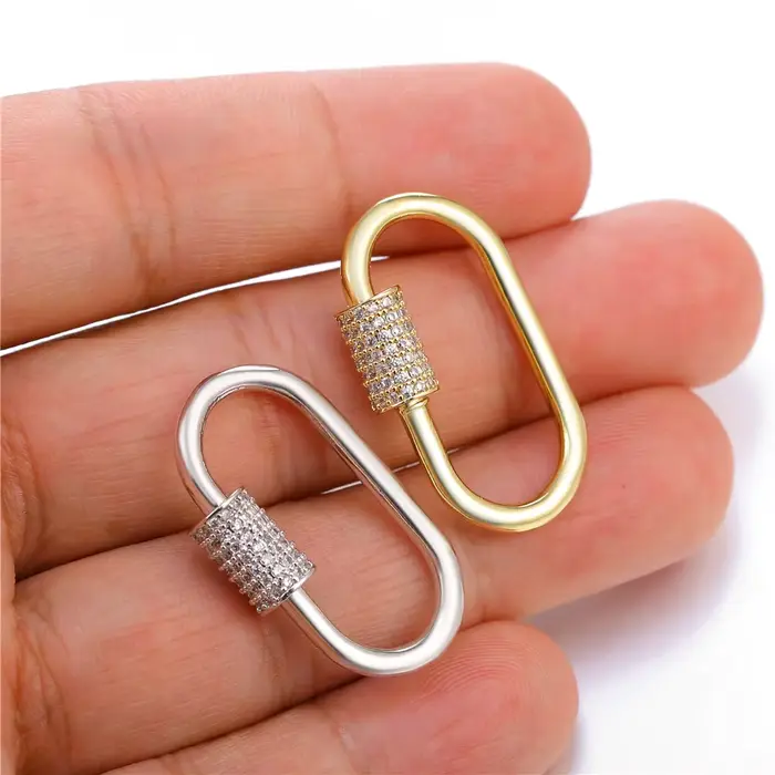 Fermoirs luxueux en zircone cubique AAA et cuivre de haute qualité pour la création de bijoux personnalisés occasions spéciales