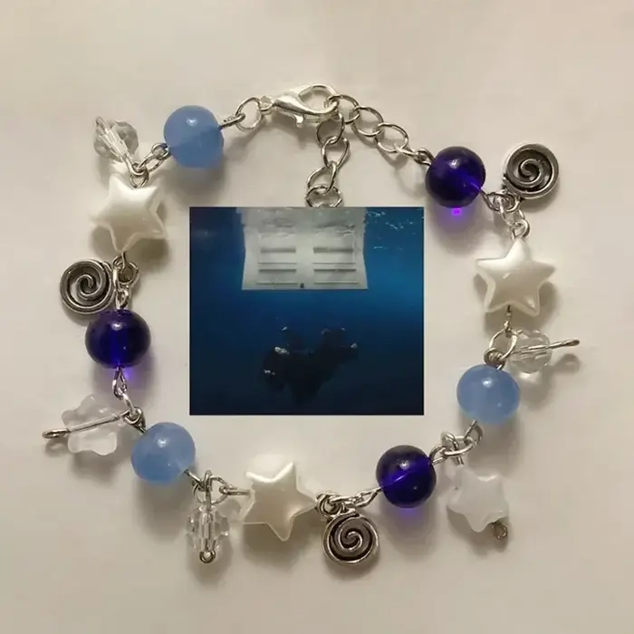 Hit Me Bracelet dur et doux y2k Bijoux bleu
