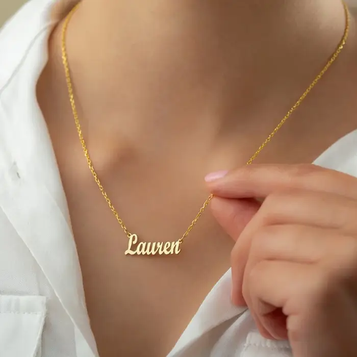 Collier de nom personnalisé pour hommes et femmes