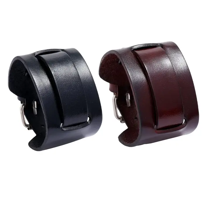 Bracelet Punk en cuir PU réglable vintage pour hommes et femmes style punk pour occasions spéciales et quotidien