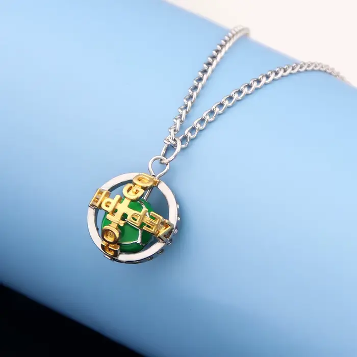 Anime JoJos Bizarre Adventure boule d'acier collier Gyro Julius césar Zeppeli Cosplay balle pendenti