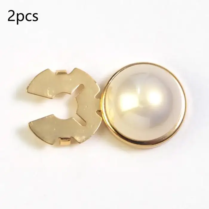[PAR] Deux clips de boutons de manchette à boutons ronds en métal élégants et chics, boutons de manc
