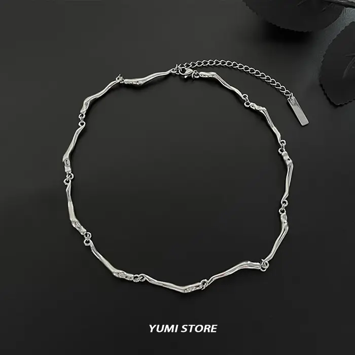 Collier irrégulier Hip Hop pour hommes et femmes, Punk, en acier titane, ne se décolore pas, chaîne 