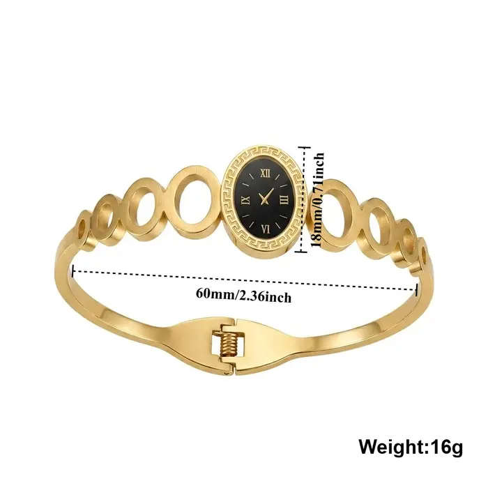 Bracelet à cadran d'horloge grec tendance