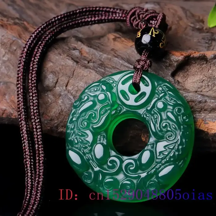 Pendentif en jade renard élégant mode luxe pour hommes et femmes occasions spéciales cadeaux bijoux charme naturel calcédoine