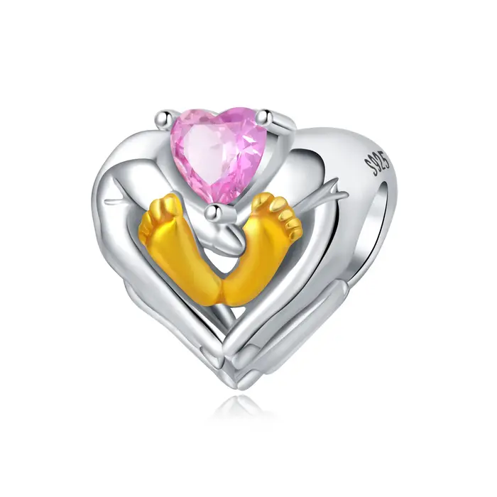 PANPOKI – pendentifs en argent Sterling 925, perle de l'amour, breloques pour collier, bijoux, perle
