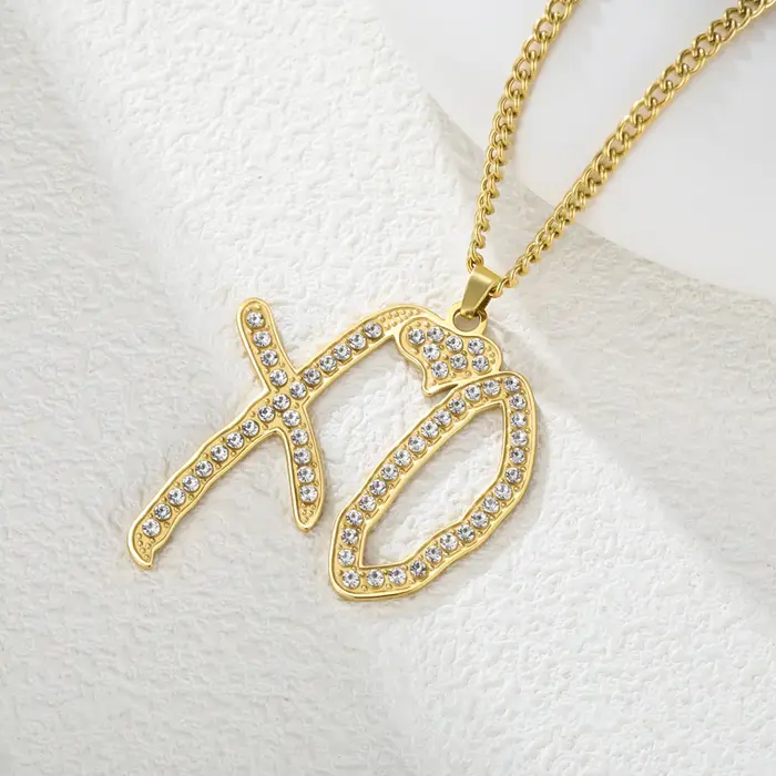 Hip Hop XO collier pendentif Hip Hop Rock rappeur bijoux